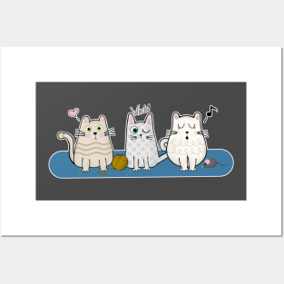 Best Friends Kitty Cats Posters and Art